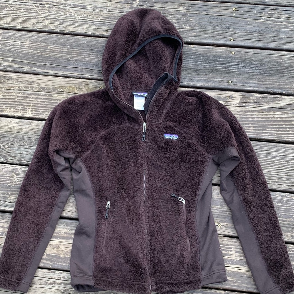 Brown Fuzzy Patagonia Jacket. Size S.